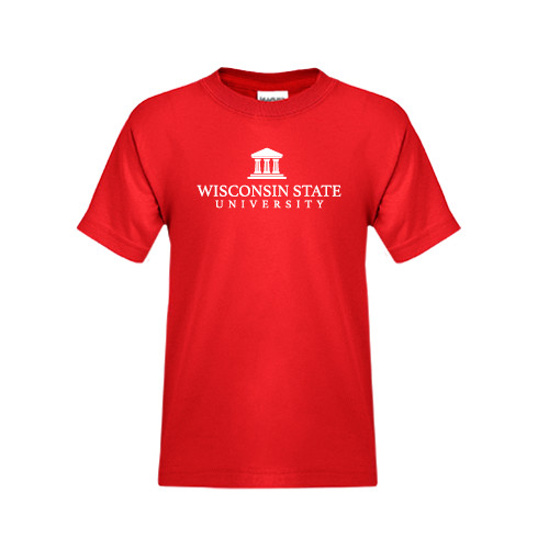 Youth Red T Shirt-University Mark
