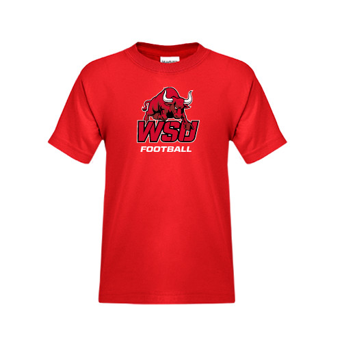 Youth Red T Shirt-Football