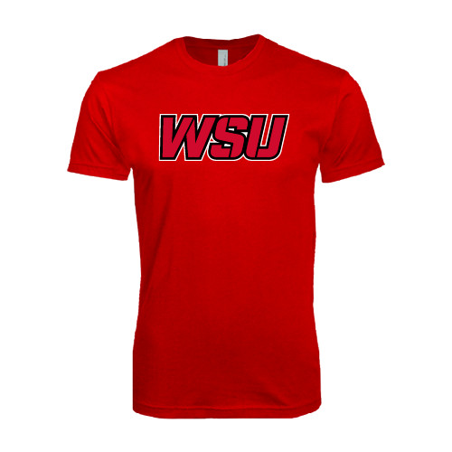 Next Level Red Softstyle T Shirt-WSU