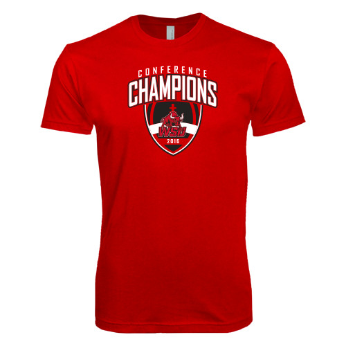 Next Level Red Softstyle T Shirt-Football Regular Season Champions