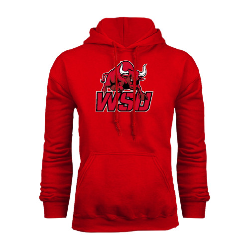 Red Fleece Hoodie-Official Logo
