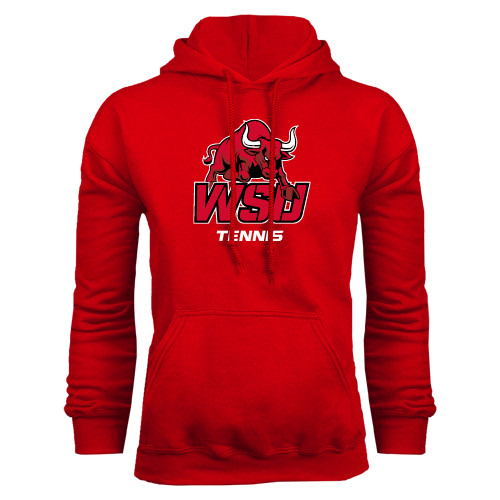 Red Fleece Hoodie-Tennis