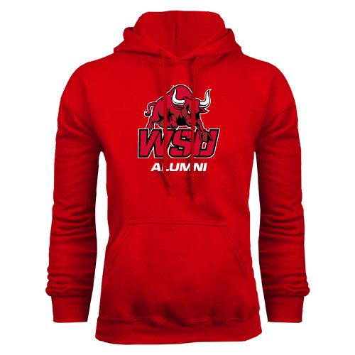 Red Fleece Hoodie-Alumni