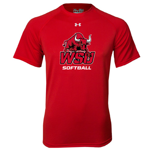 Under Armour Red Tech Tee-Softball