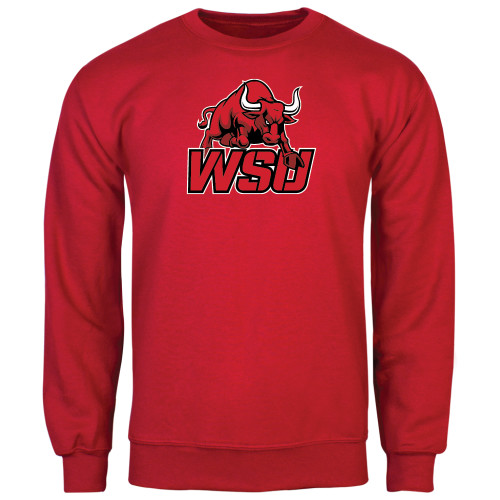 Red Fleece Crew-Official Logo