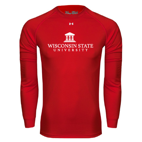Under Armour Red Long Sleeve Tech Tee-University Mark