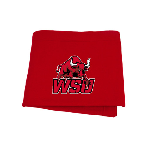 Red Sweatshirt Blanket-Official Logo