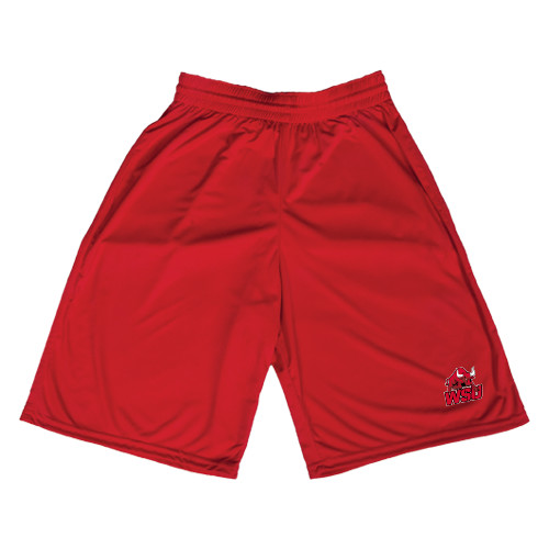 Red Performance Classic 9 Inch Short-Official Logo