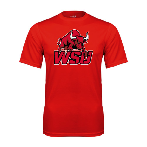 Red Performance Tee-Official Logo