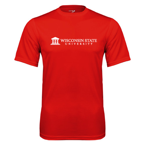 Red Performance Tee-University Wordmark
