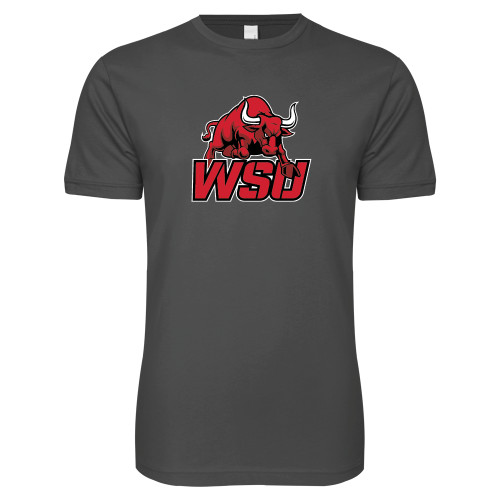 Next Level Charcoal SoftStyle T Shirt-Official Logo