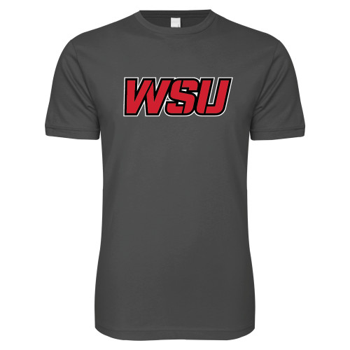 Next Level Charcoal SoftStyle T Shirt-WSU