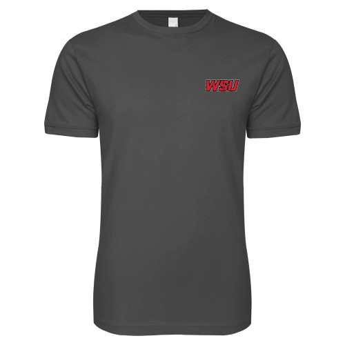 Next Level Charcoal SoftStyle T Shirt-WSU