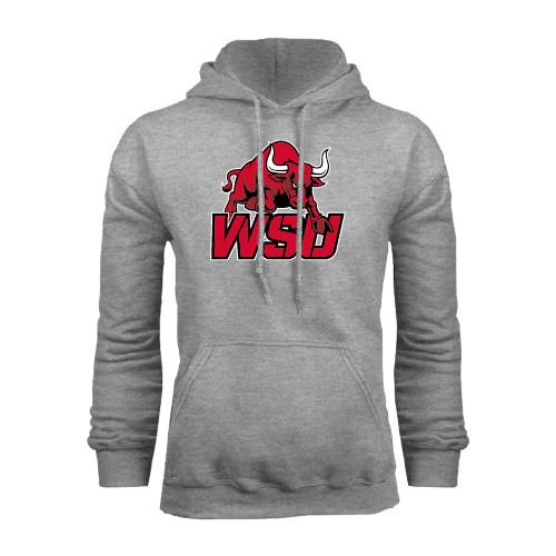 Grey Fleece Hoodie-Official Logo