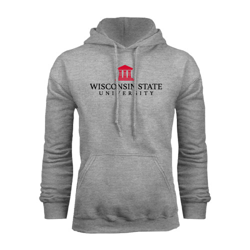 Grey Fleece Hoodie-University Mark