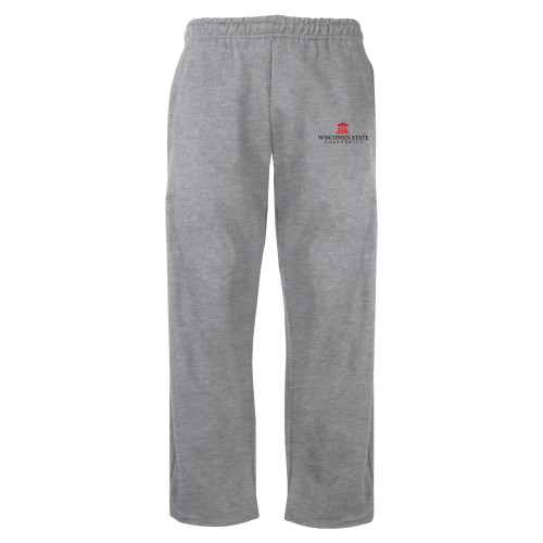 Grey Fleece Open Bottom Pant-University Mark
