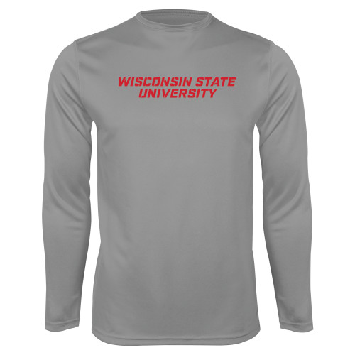 Steel Performance Longsleeve Shirt-Athletic Wordmark