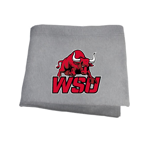 Grey Sweatshirt Blanket-Official Logo