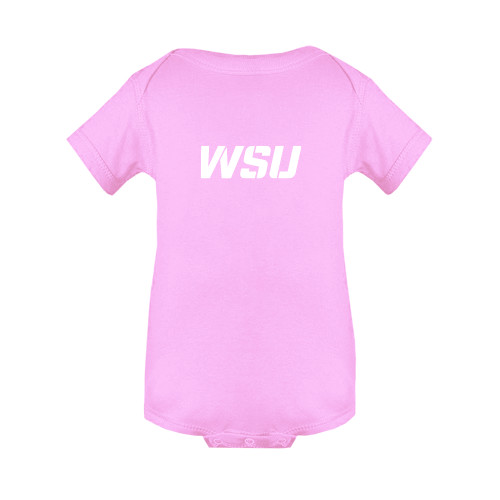 Light Pink Infant Onesie-WSU