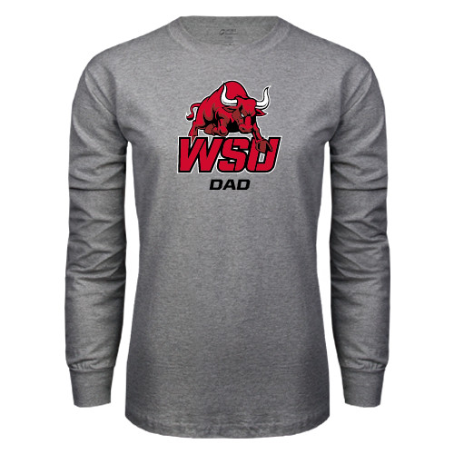 Grey Long Sleeve T Shirt-Dad