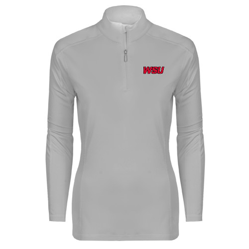 Syntrel Womens Platinum Interlock 1/4 Zip-WSU