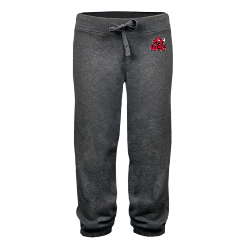 ENZA Womens Dark Heather Banded Fleece Capri-Official Logo
