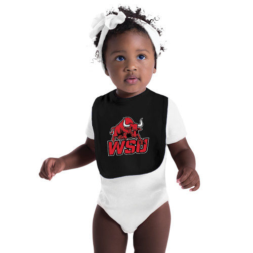 Black Baby Bib-Official Logo
