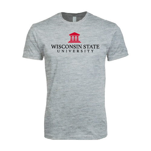 Next Level Heather Grey SoftStyle T Shirt-University Mark