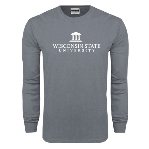 Charcoal Long Sleeve T Shirt-University Mark