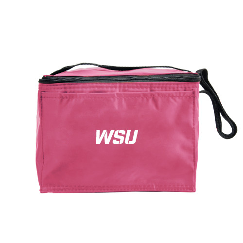 Six Pack Pink Cooler-WSU