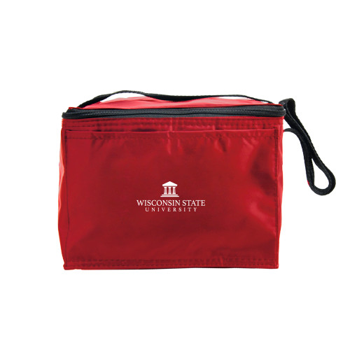 Six Pack Red Cooler-University Mark