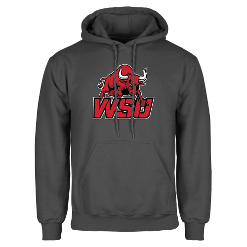 Charcoal Fleece Hoodie-Official Logo