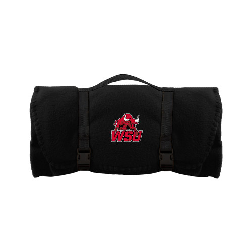 Black Arctic Fleece Blanket-Official Logo