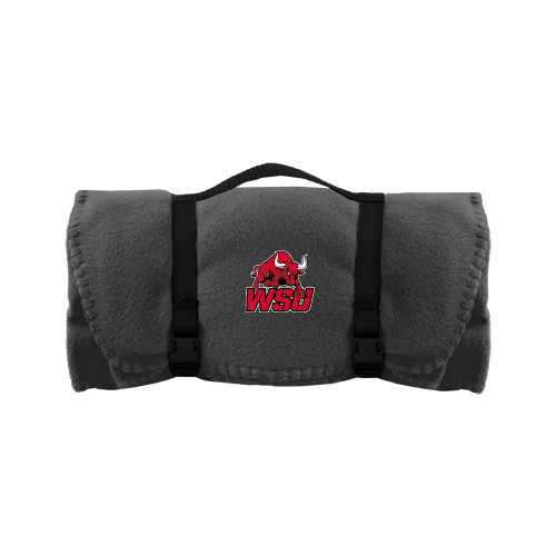 Grey Arctic Fleece Blanket-Official Logo