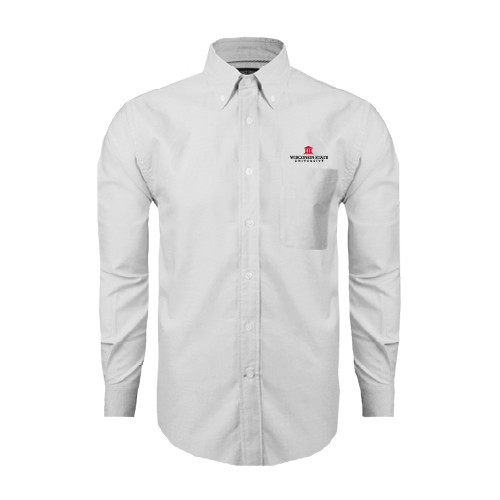 White Oxford Long Sleeve Shirt-University Mark