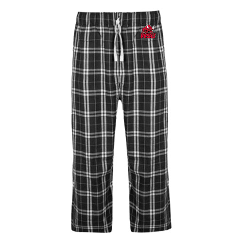 Black/Grey Flannel Pajama Pant-Official Logo