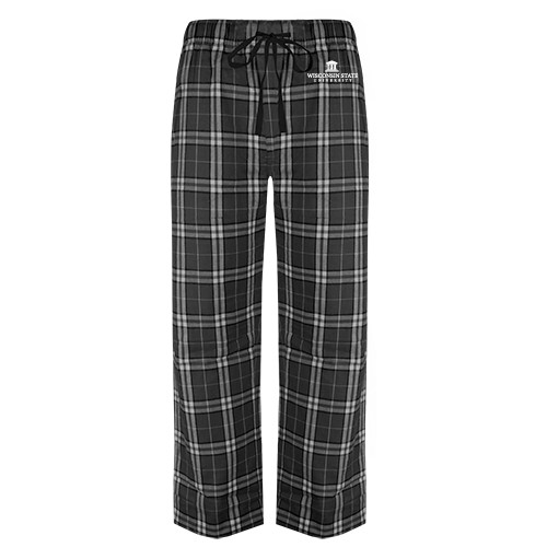Black/Grey Flannel Pajama Pant-University Mark