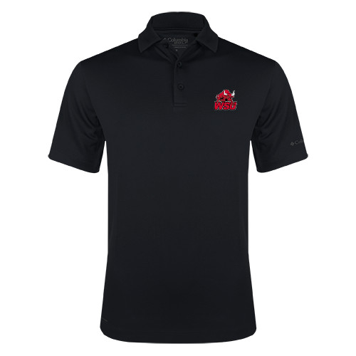 Columbia Black Omni Wick Drive Polo-Official Logo
