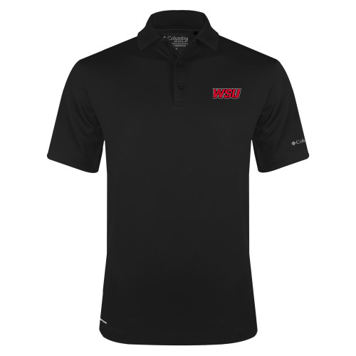 Columbia Black Omni Wick Drive Polo-WSU