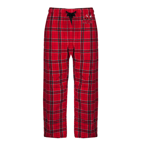Red/Black Flannel Pajama Pant-Official Logo