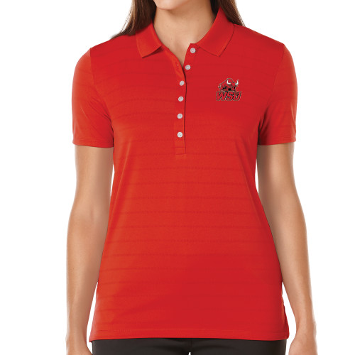Callaway Womens Red Opti Vent Polo-Official Logo