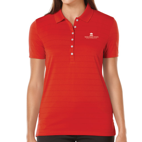 Callaway Womens Red Opti Vent Polo-University Mark