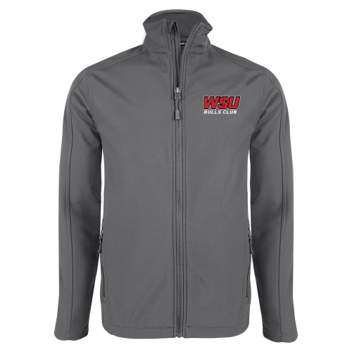 Charcoal Softshell Jacket-Bulls Club