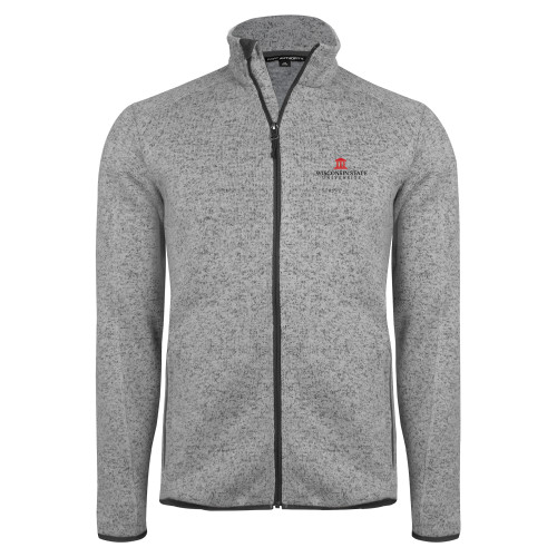 Grey Heather Sweater Fleece Jacket-University Mark