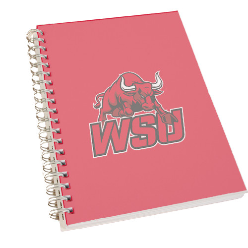 Clear 7 x 10 Spiral Journal Notebook-Official Logo