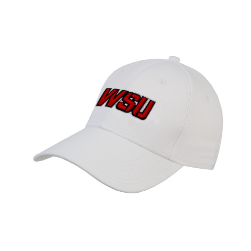 White Structured Adjustable Pro Style Hat-WSU