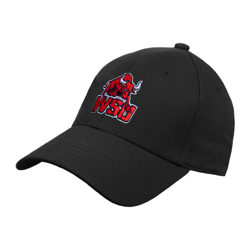 Black Structured Adjustable Pro Style Hat-Official Logo