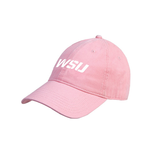 Pink Unstructured Adjustable Low Profile Cap-WSU