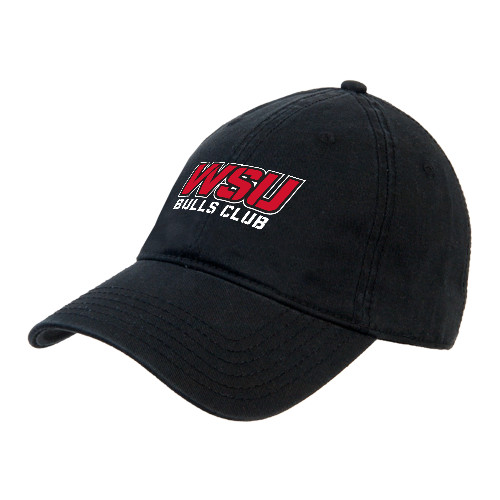 Black Flexfit Structured Low Profile Hat-Bulls Club
