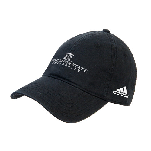 Adidas Black Adjustable Washed Slouch-University Mark